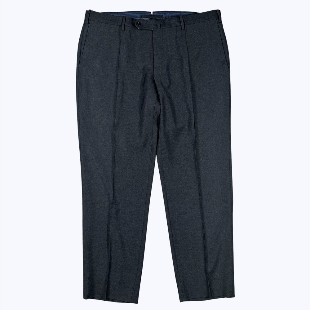 Incotex Technowool Flat Front Dress Pants Men's Charcoal 38x29 Modern Fit EUC